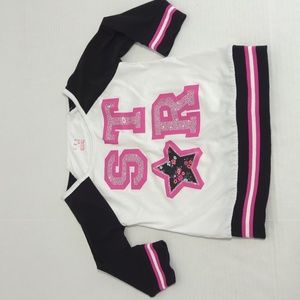 CRB Girl STAR Top Girls Sparkle Shirt Size Small 7/8